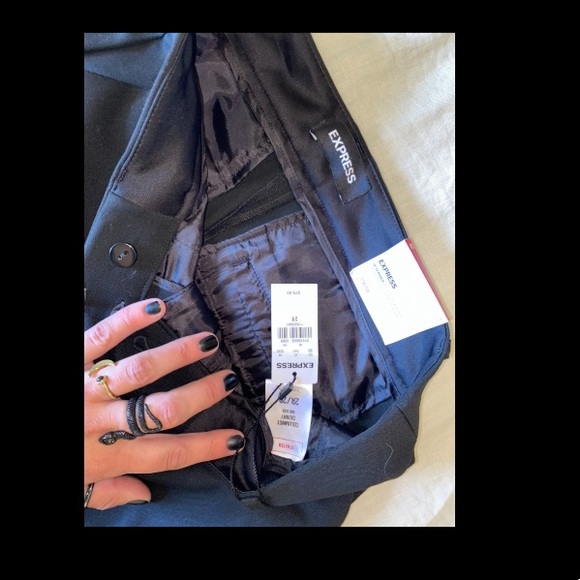 Express columnist skinny mid rise stretch business pants - Picture 3 of 3